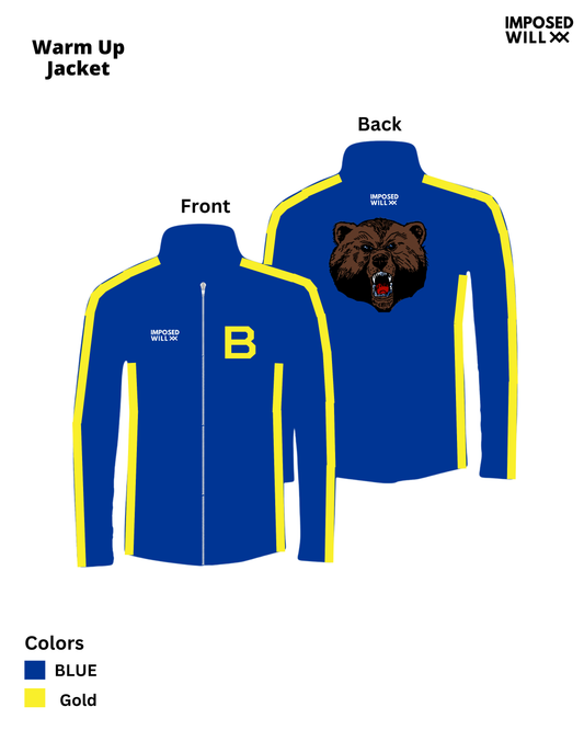 MENS/UNISEX Bear Paws Wrestling Club Warm Up Jacket
