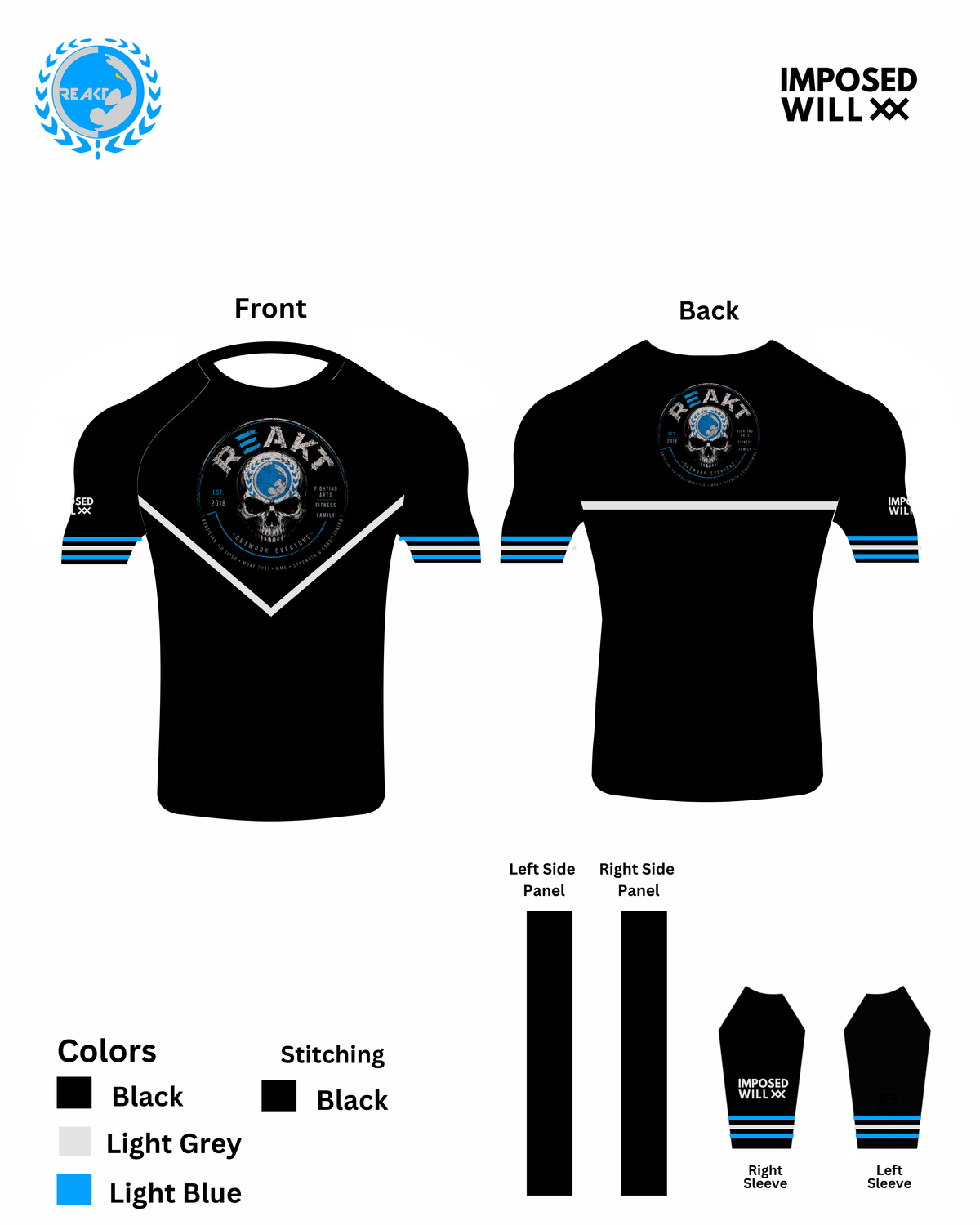 YOUTH REAKT BJJ Team Rashguard
