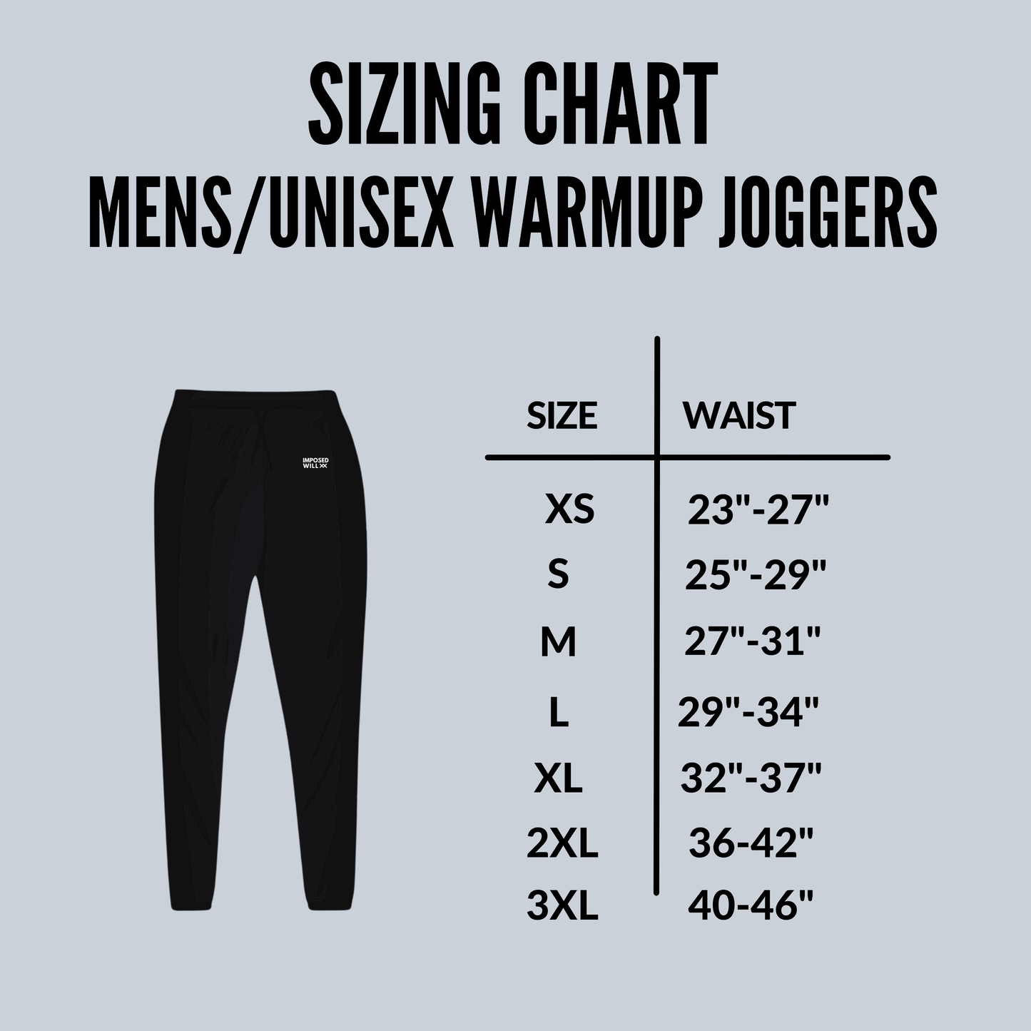 MENS/UNISEX Groundswell MMA Warm Up Joggers