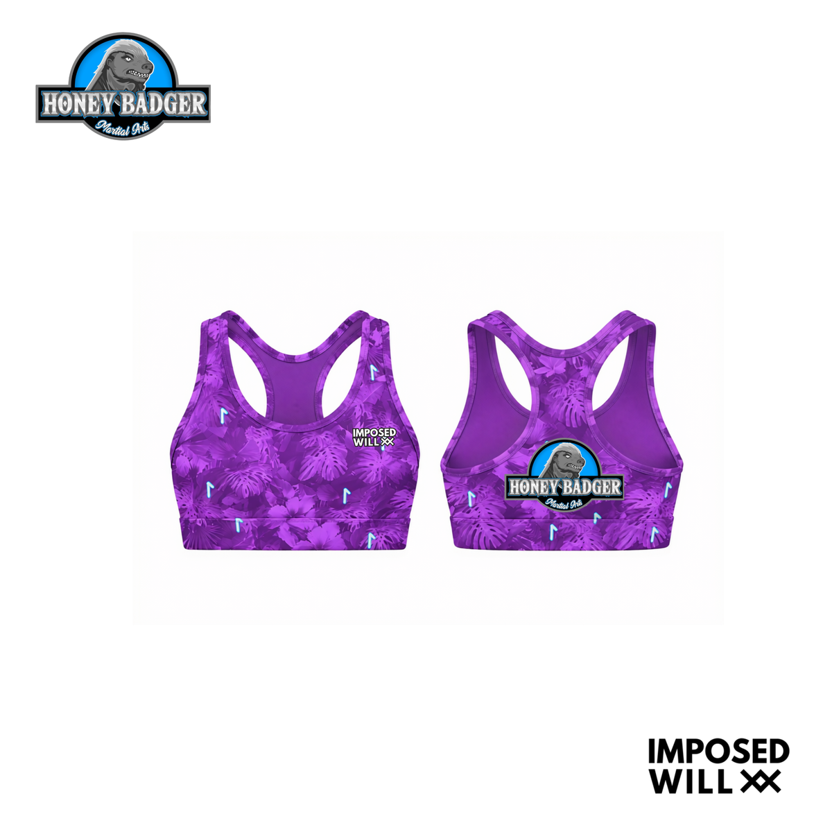 WOMENS HBMA Floral Ranked Sports Bra