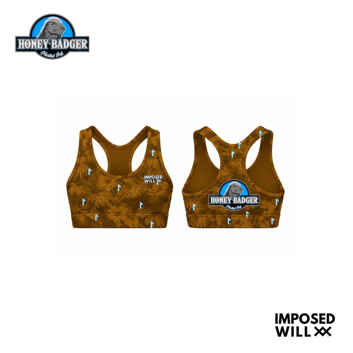 WOMENS HBMA Floral Ranked Sports Bra