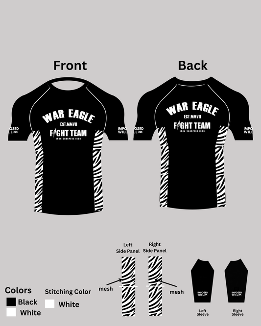 WOMENS War Eagle White Tiger Rashguard