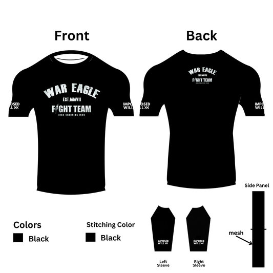 MENS/UNISEX War Eagle Fight Team Rashguard