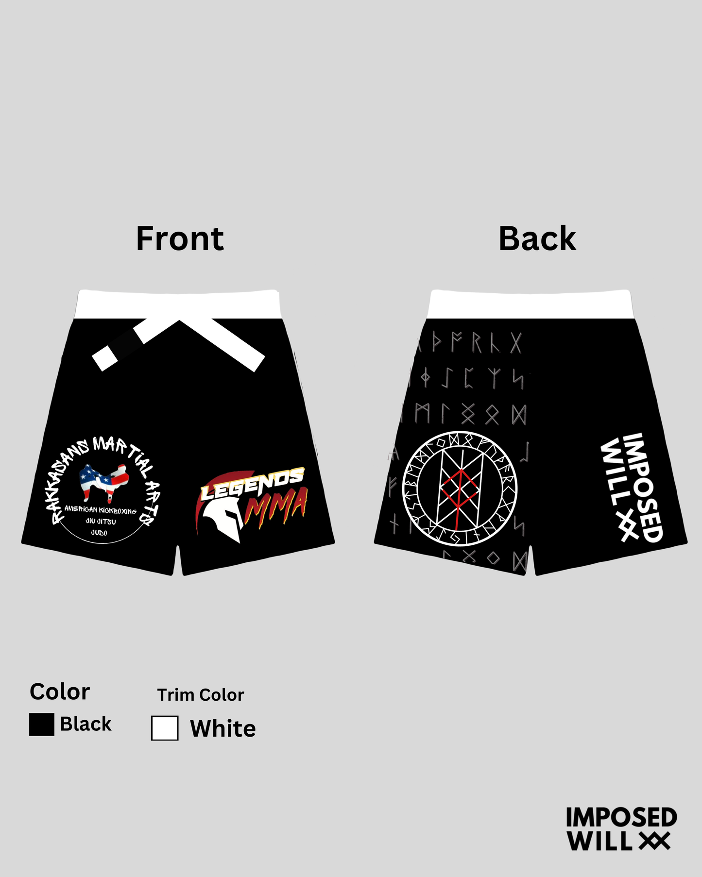 UNISEX Legends MMA RANKED FreeFlo Shorts