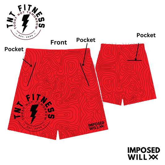 MENS/UNISEX TNT FITNESS Limitless Shorts - TOPOGRAPHY