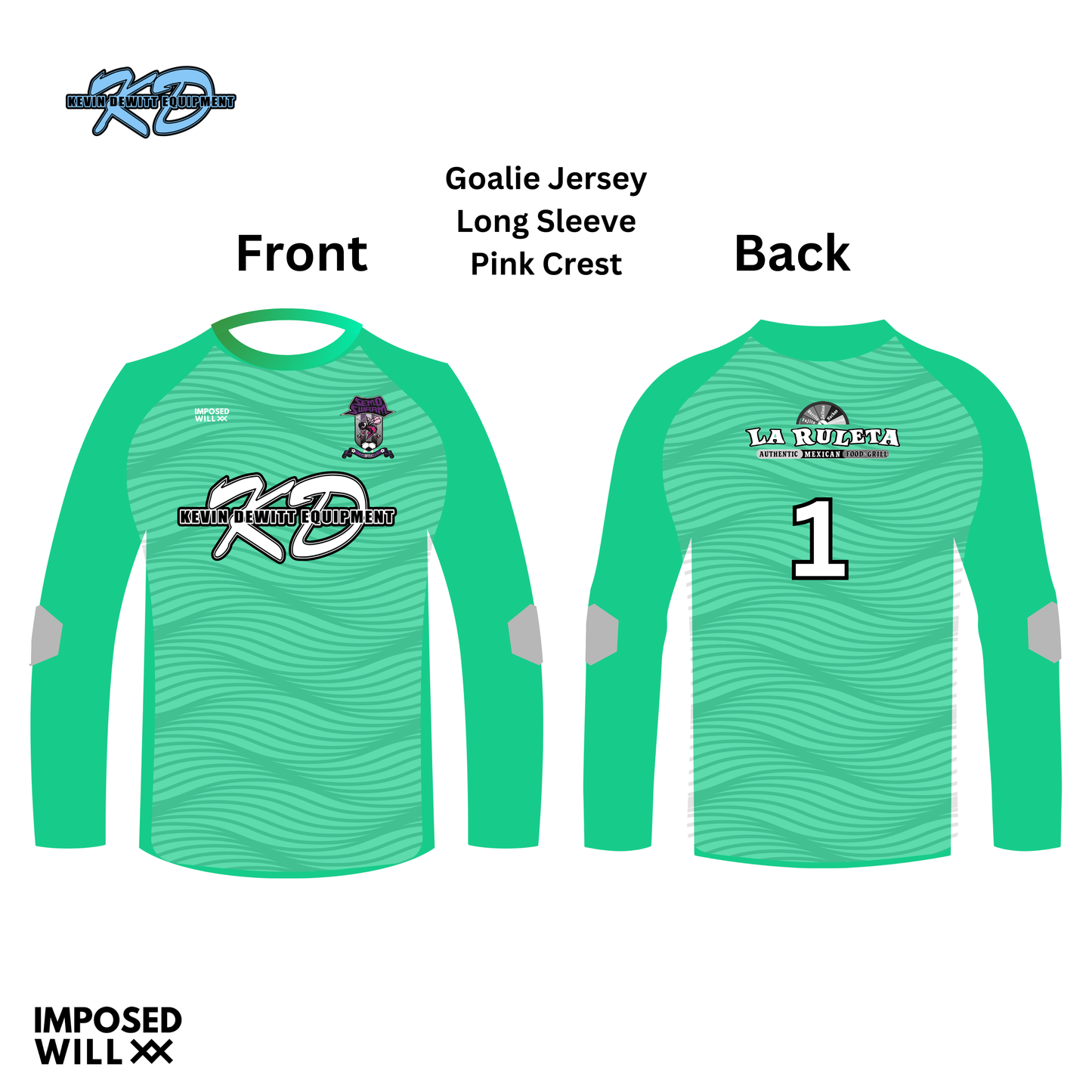 GIRLS SEMO Swarm GOALIE Jersey - PINK CREST