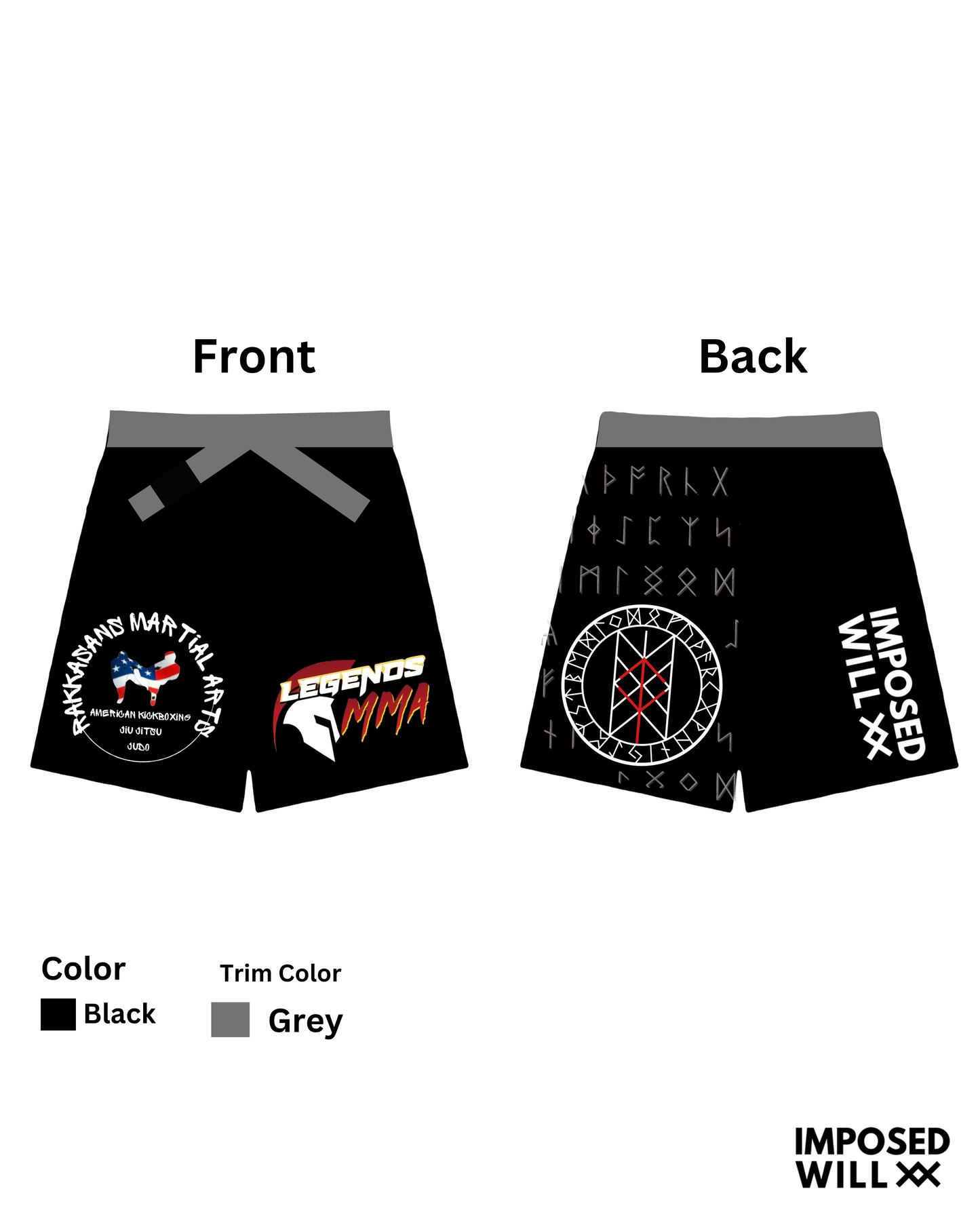 UNISEX Legends MMA RANKED FreeFlo Shorts
