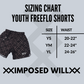 YOUTH HBMA Runes FreeFlo Shorts: Black/Blue