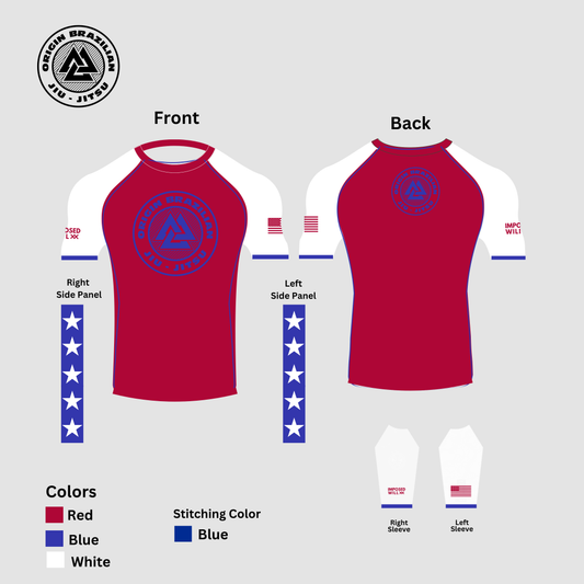 WOMENS Origin BJJ American Freedom Rashguard