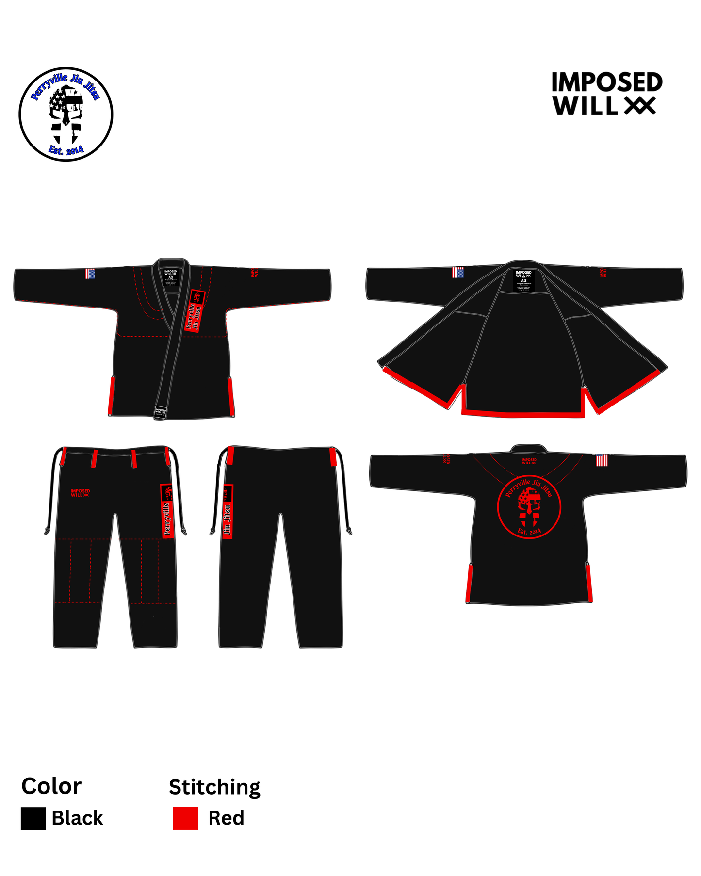 MENS/UNISEX Perryville Jiu Jitsu Gi