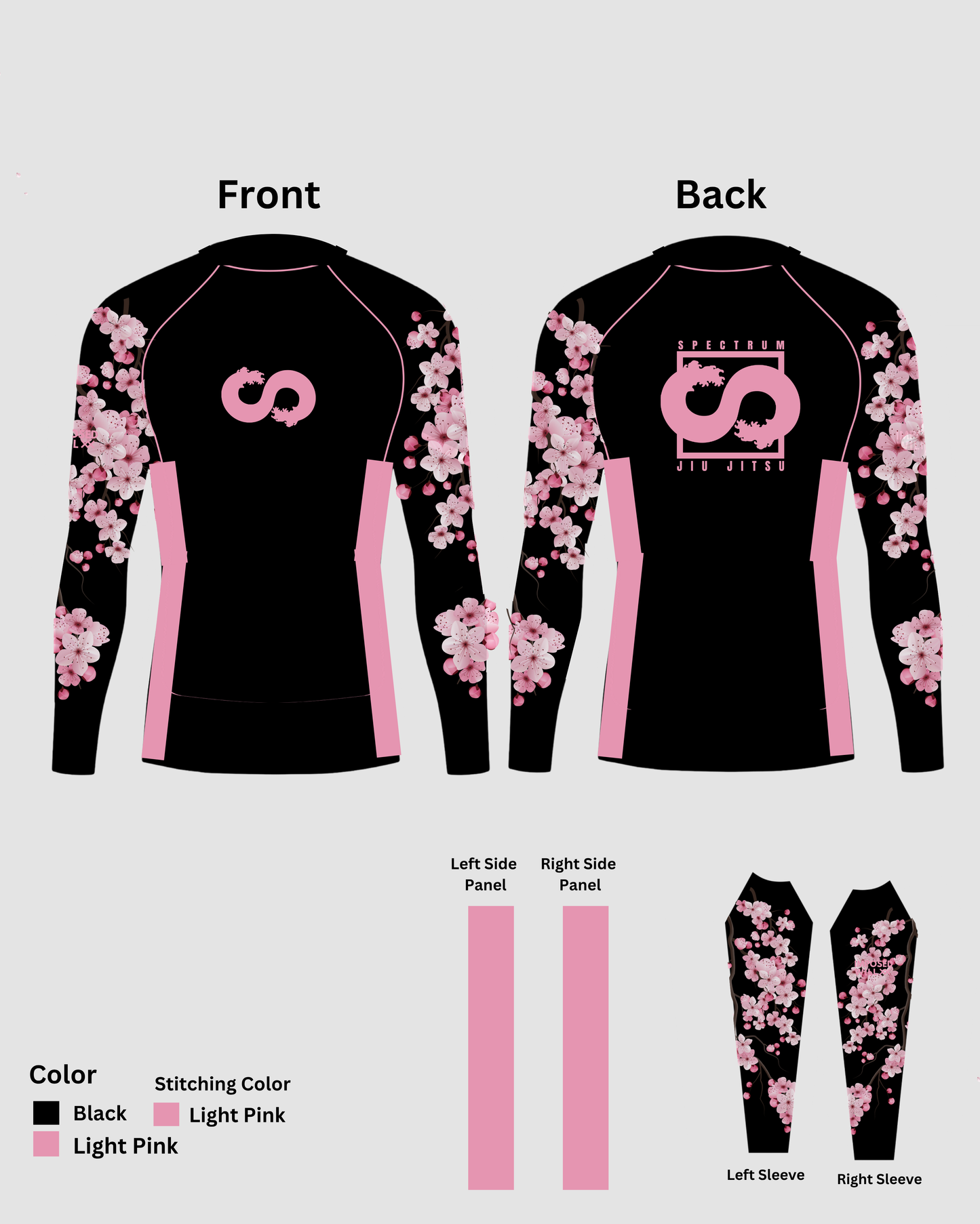 WOMENS Spectrum BJJ Cherry Blossom Rashguard