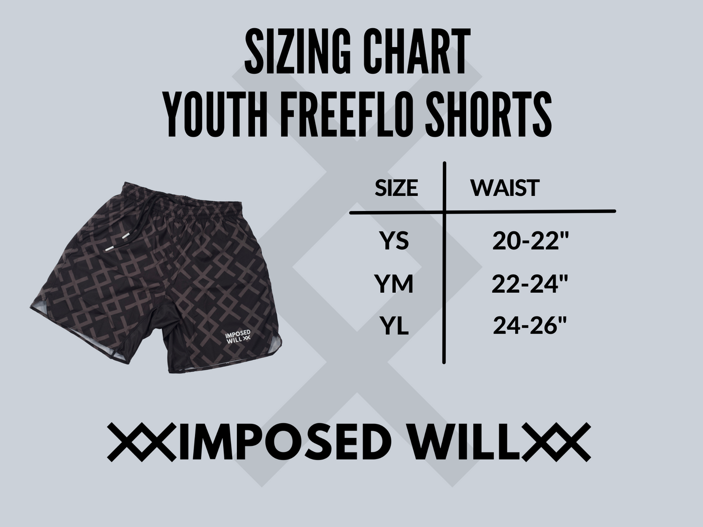 YOUTH FreeFlo Shorts - Inguz: Black/White