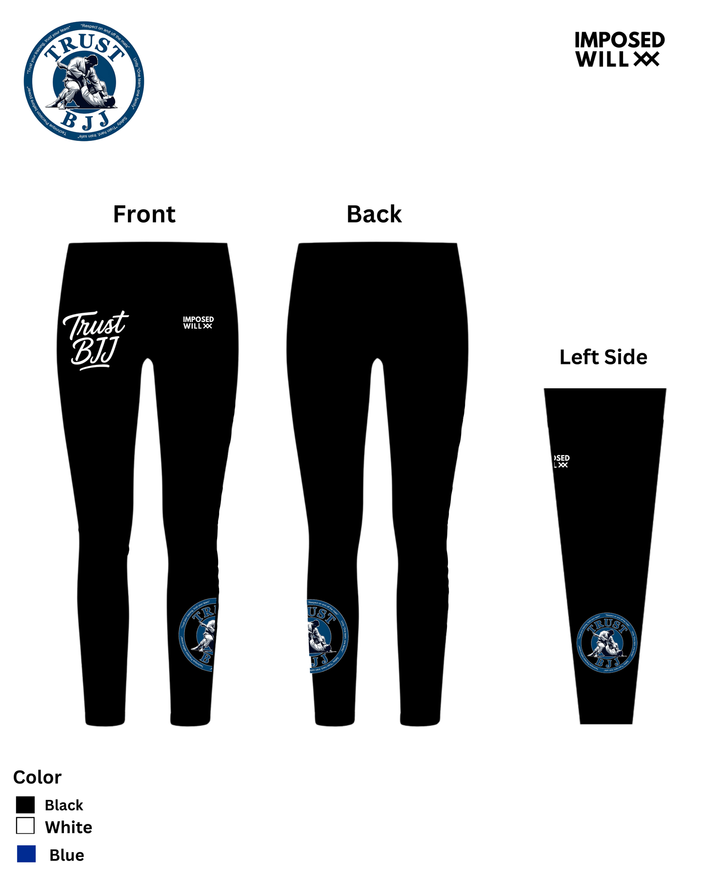 MENS/UNISEX Trust BJJ Team Spats