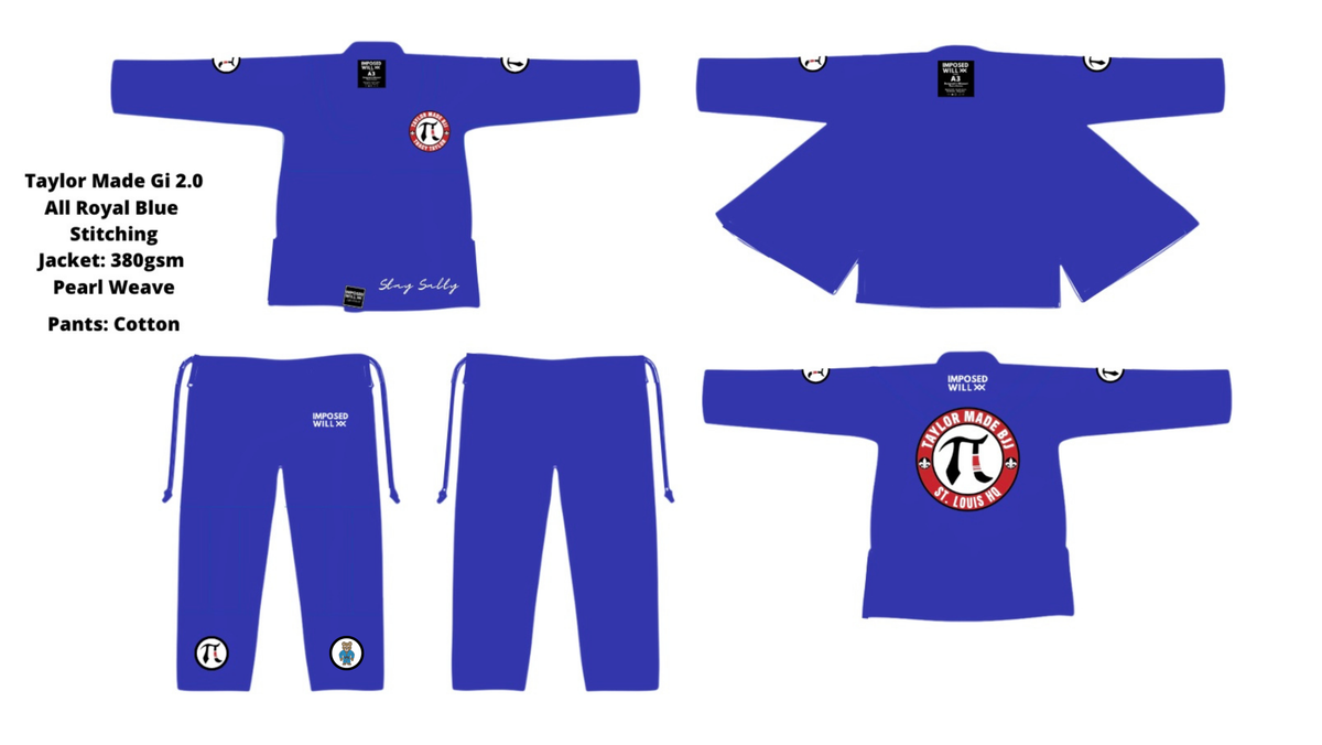 MENS/UNISEX Taylor Made BJJ Gi