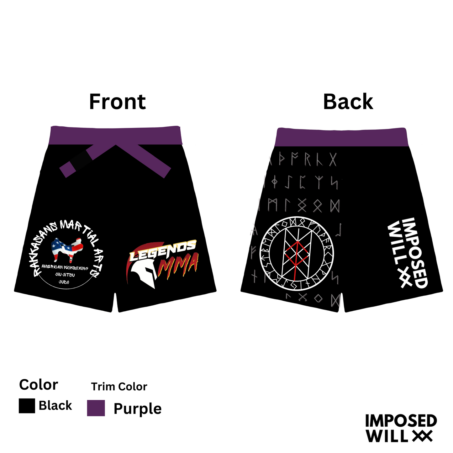 UNISEX Legends MMA RANKED FreeFlo Shorts