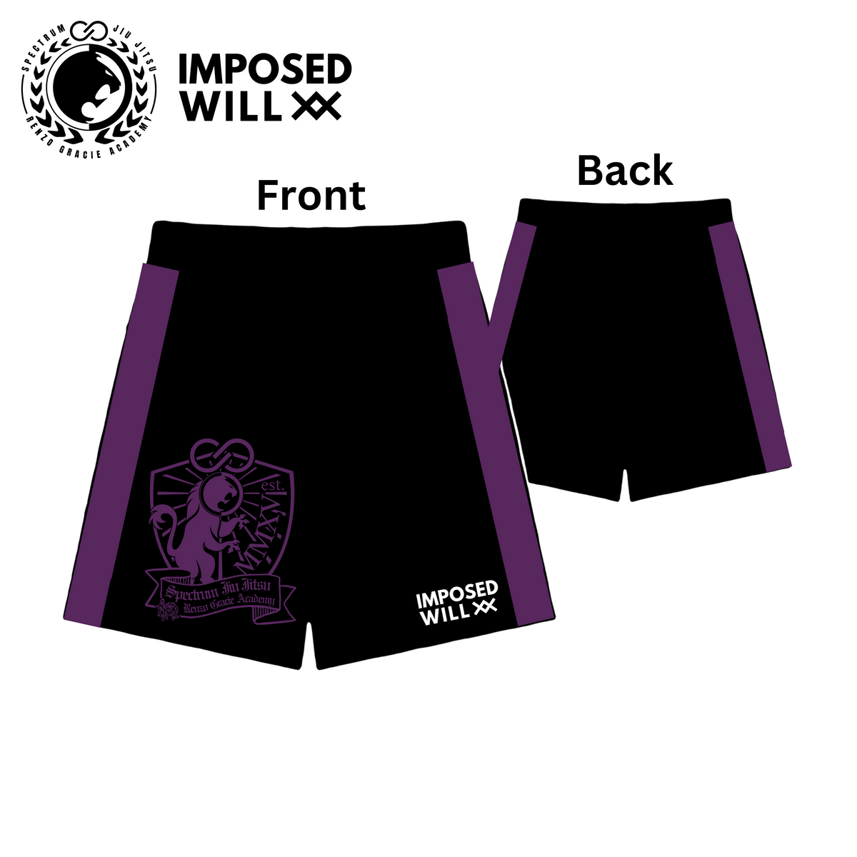 MENS/UNISEX Spectrum Jiu Jitsu Ranked Shorts