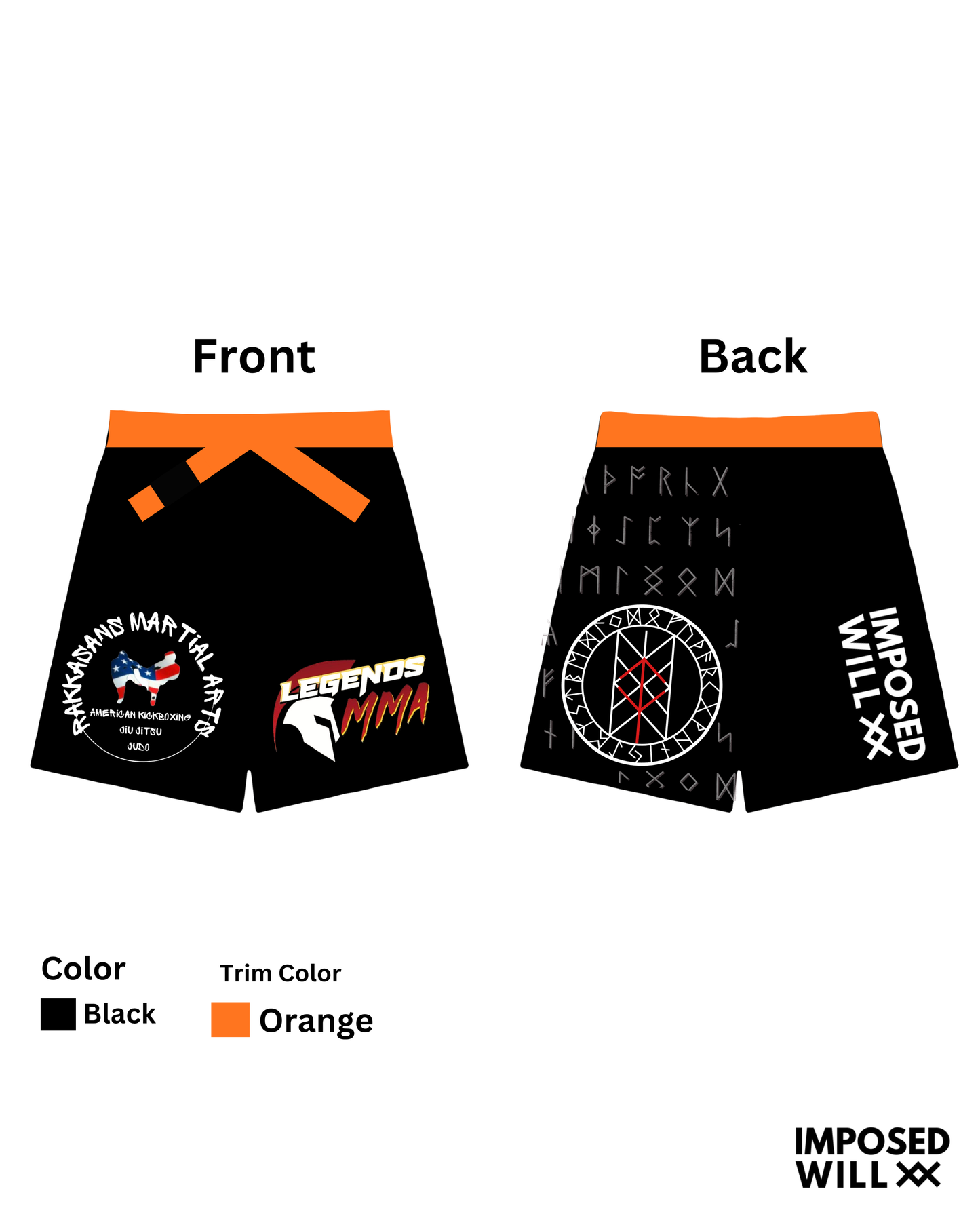 UNISEX Legends MMA RANKED FreeFlo Shorts