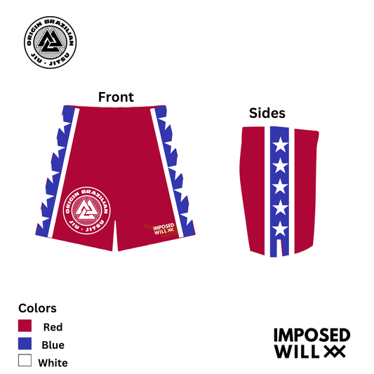 MENS/UNISEX Origin BJJ American Freedom Shorts