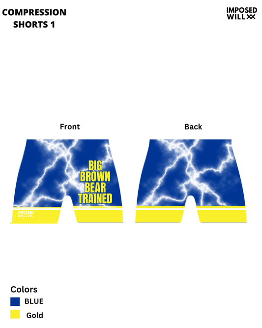 UNISEX Bear Paws Wrestling Club Compression Shorts