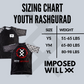 YOUTH Ohana Academy Rashguard- Short Sleeve: Black/White