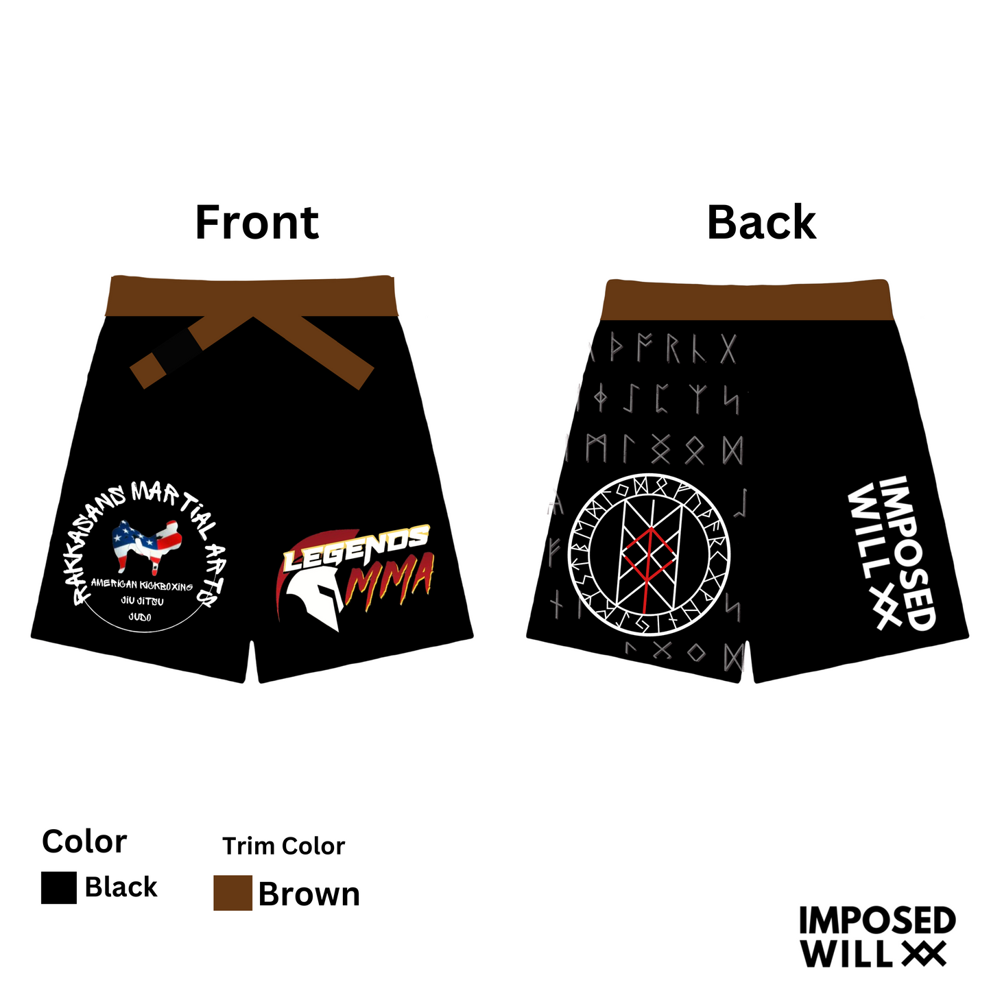 UNISEX Legends MMA RANKED FreeFlo Shorts