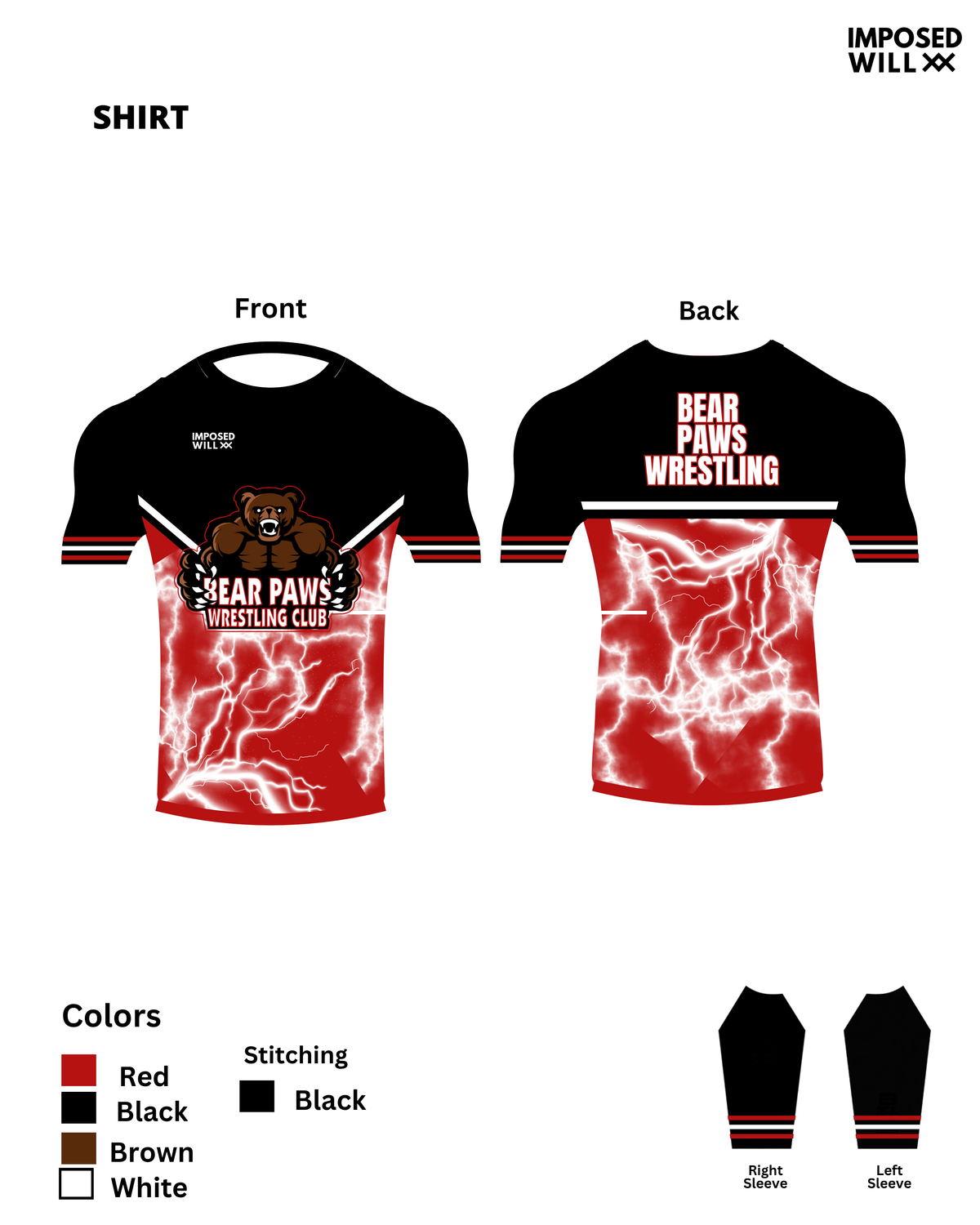 UNISEX Bear Paws Wrestling Club Shirt