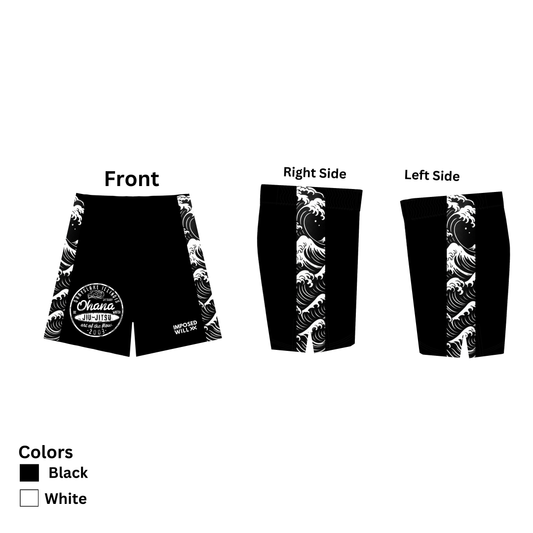 MENS/UNISEX Ohana Jiu Jitsu Great Wave Shorts