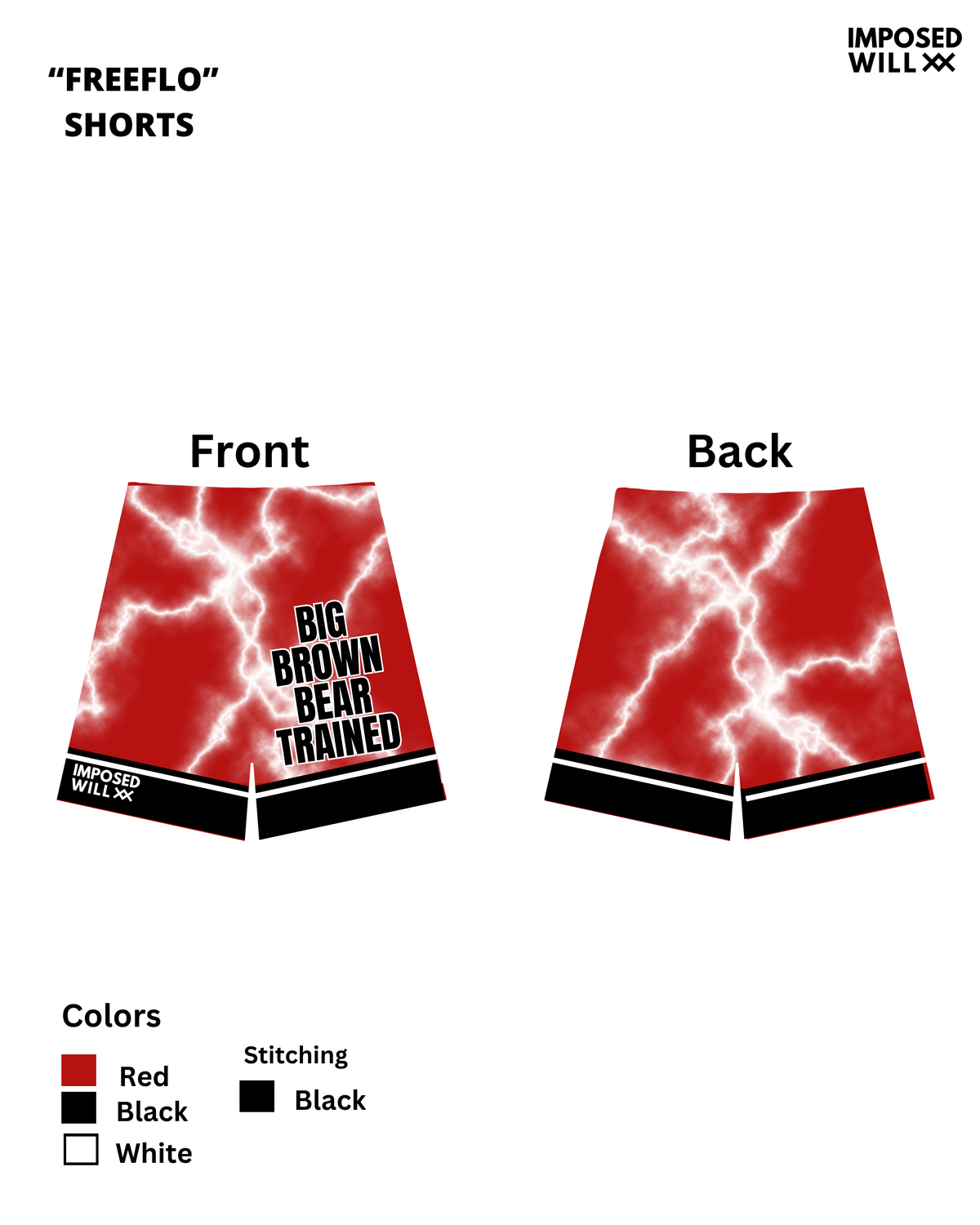 GIRLS/WOMENS Bear Paws Wrestling Club FreeFlo Shorts