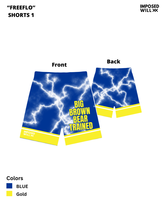 UNISEX Bear Paws Wrestling Club FreeFlo Shorts