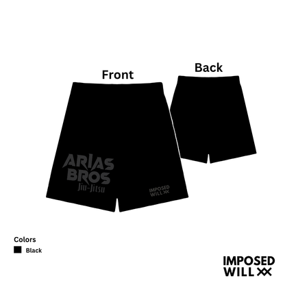 MENS/UNISEX Arias Bros Jiu Jitsu "Black Out" Shorts