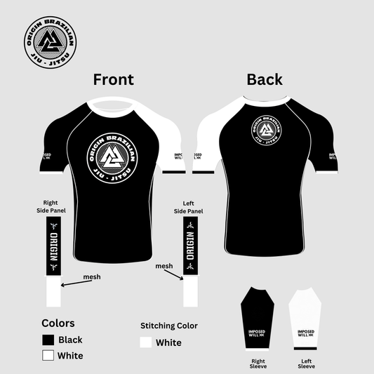 MENS/UNISEX Origin BJJ Ranked Rashguard