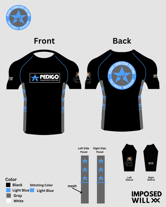 MENS/UNISEX PSF Como BJJ Edits Rashguard