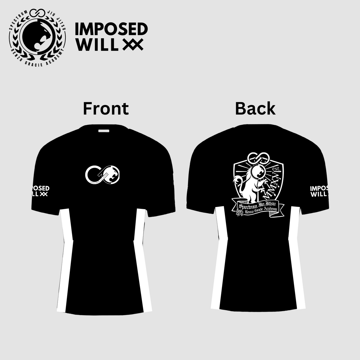 MENS/UNISEX Spectrum Jiu Jitsu Ranked Rashguard