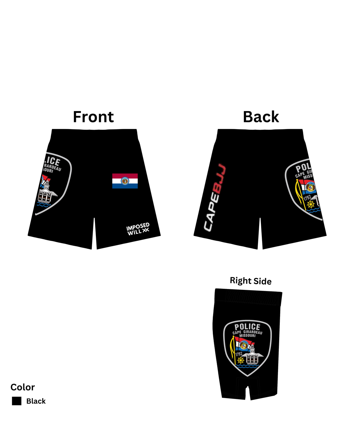 WOMENS Cape Girardeau PD Shorts