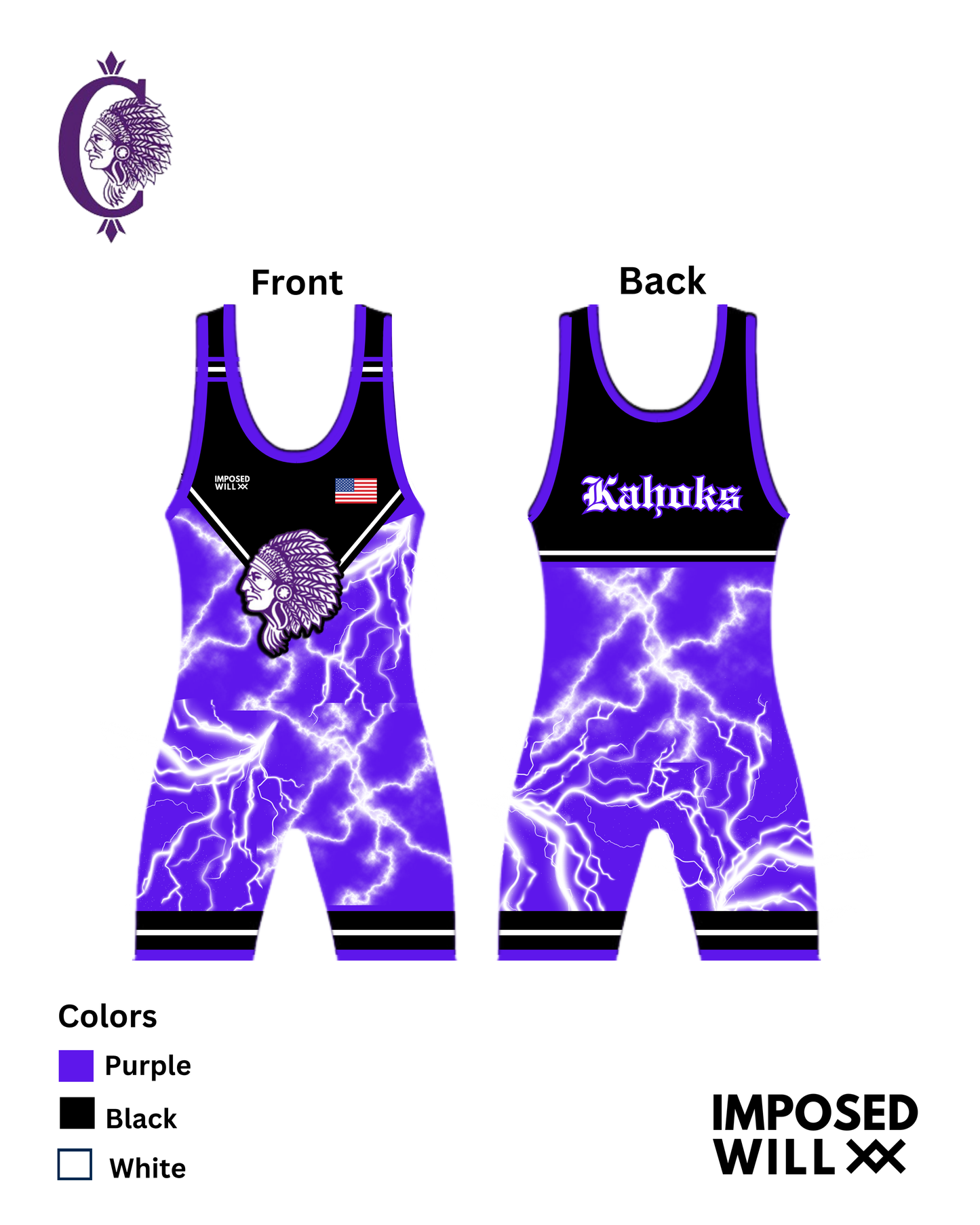 Mens/Unisex Custom Team Wrestling Singlet