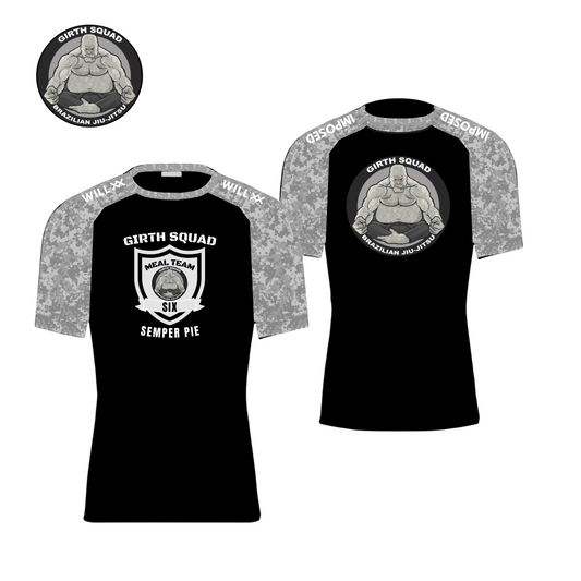 MENS/UNISEX GIRTH SQUAD "Meal Team Six" Rashguard