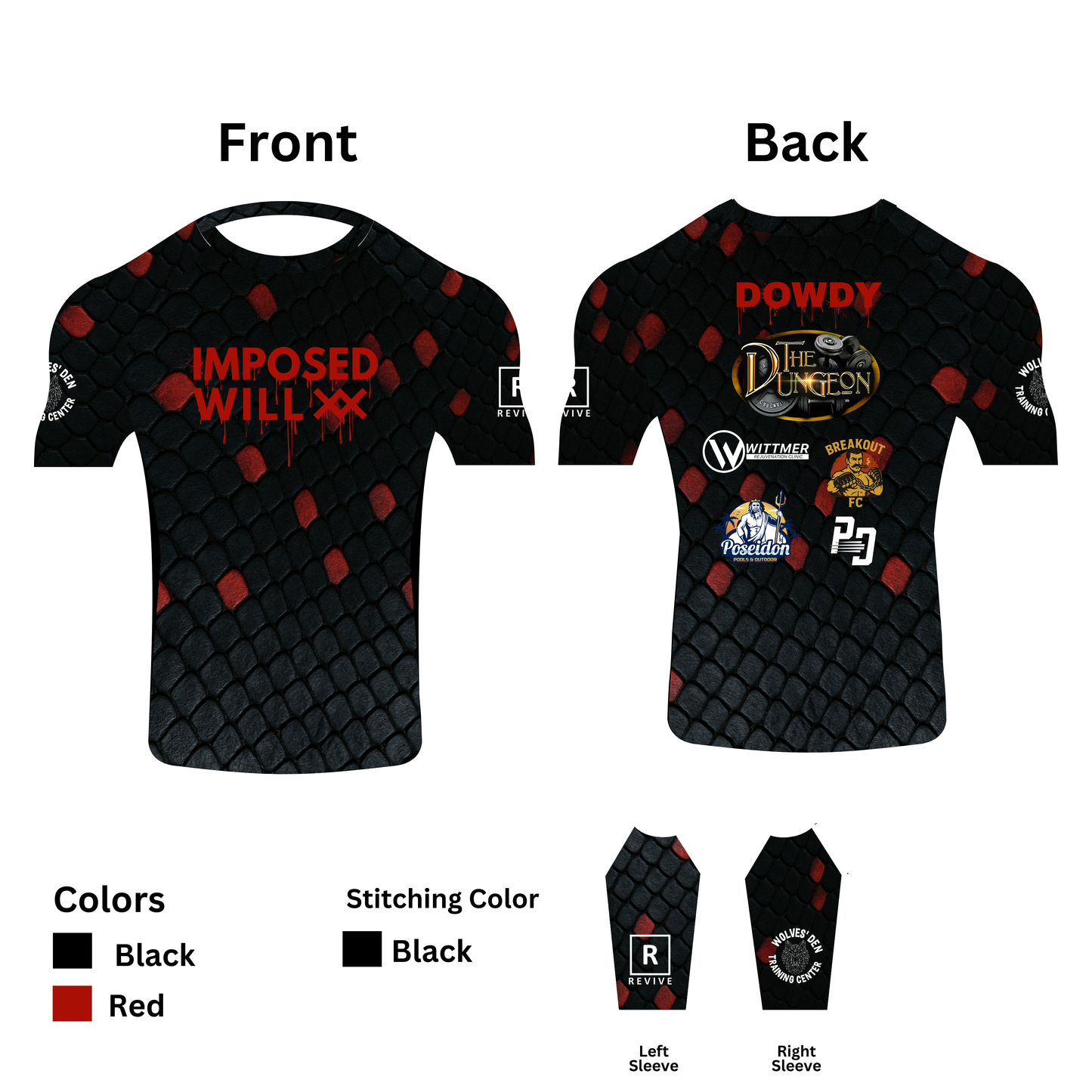 MENS/UNISEX Constrictor Rashguard w/ Sponsors