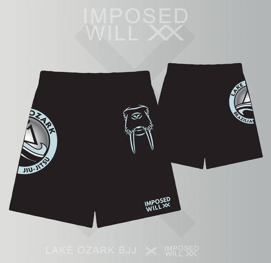MENS/UNISEX Lake Ozark BJJ FreeFlo Shorts - Black