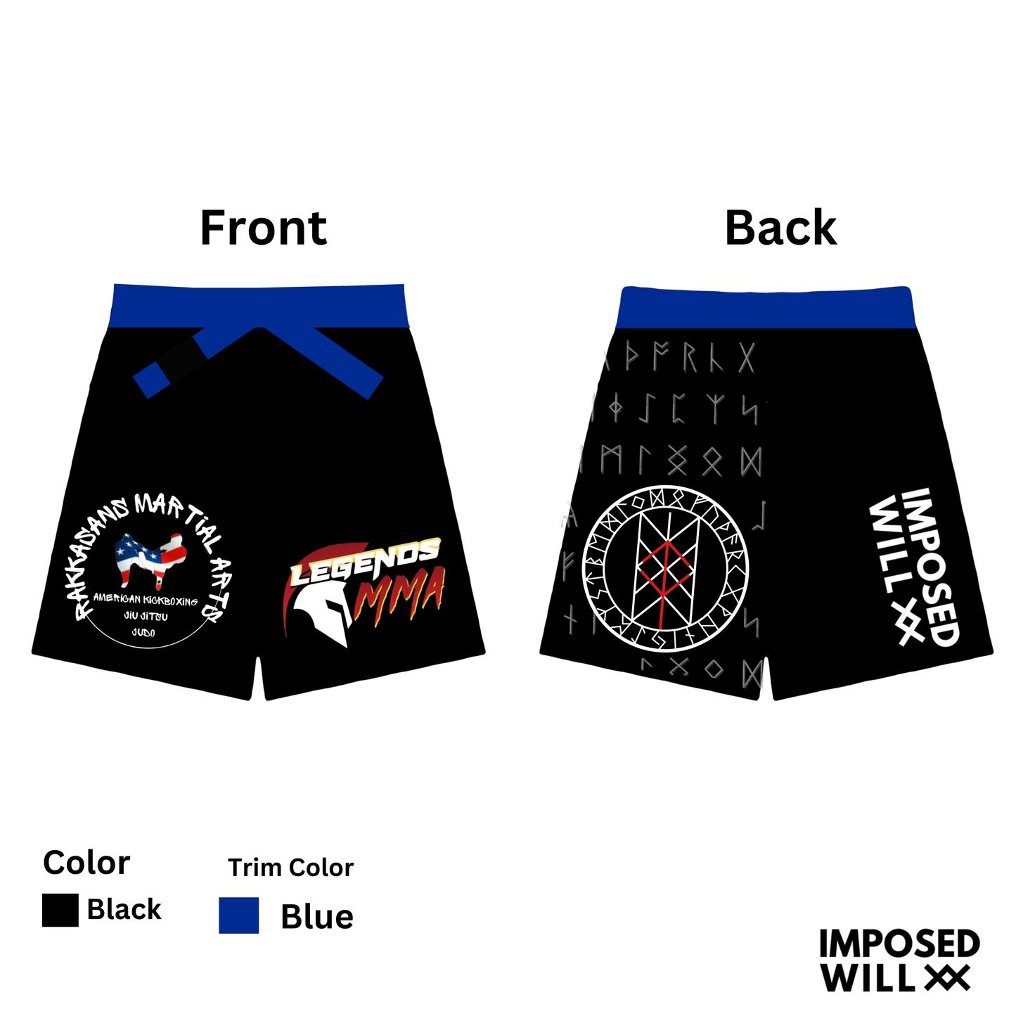 UNISEX Legends MMA RANKED FreeFlo Shorts
