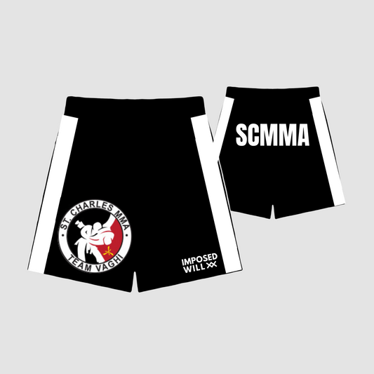 YOUTH SCMMA FreeFlo Shorts: Black/White