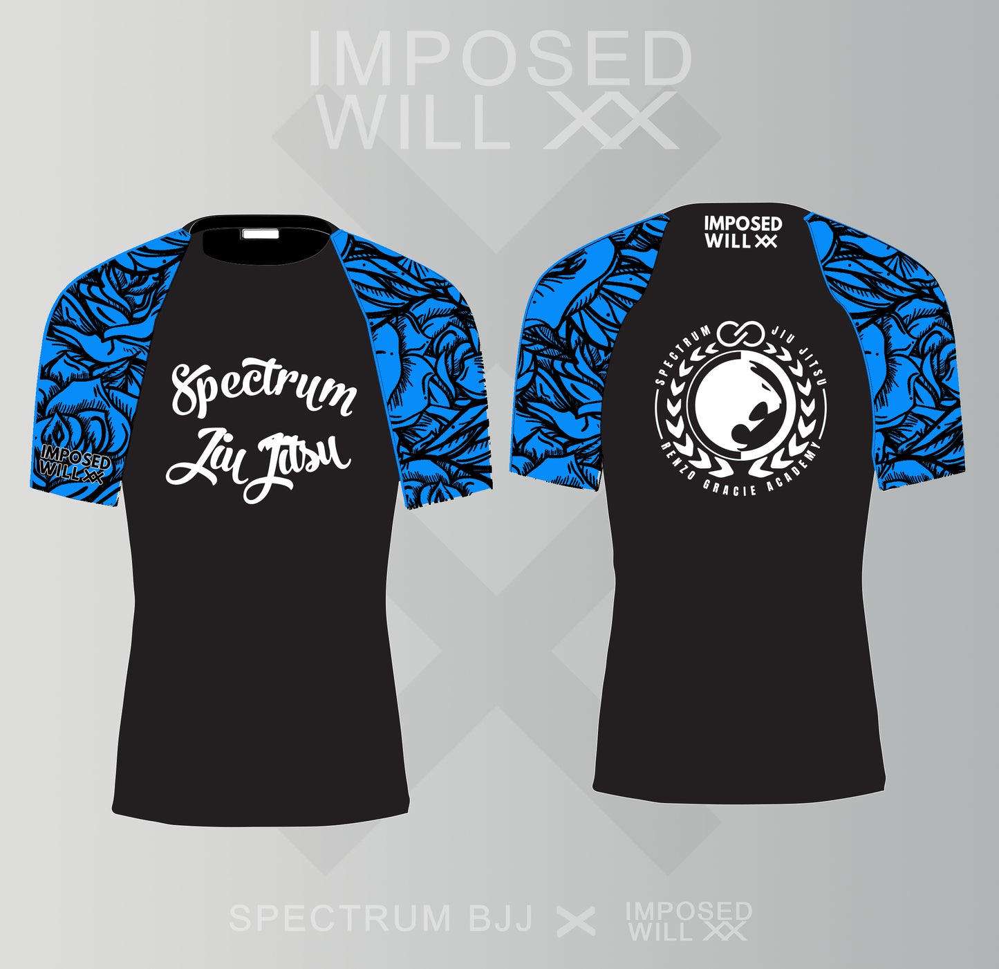 WOMENS Spectrum BJJ Ranked Floral Rashguard