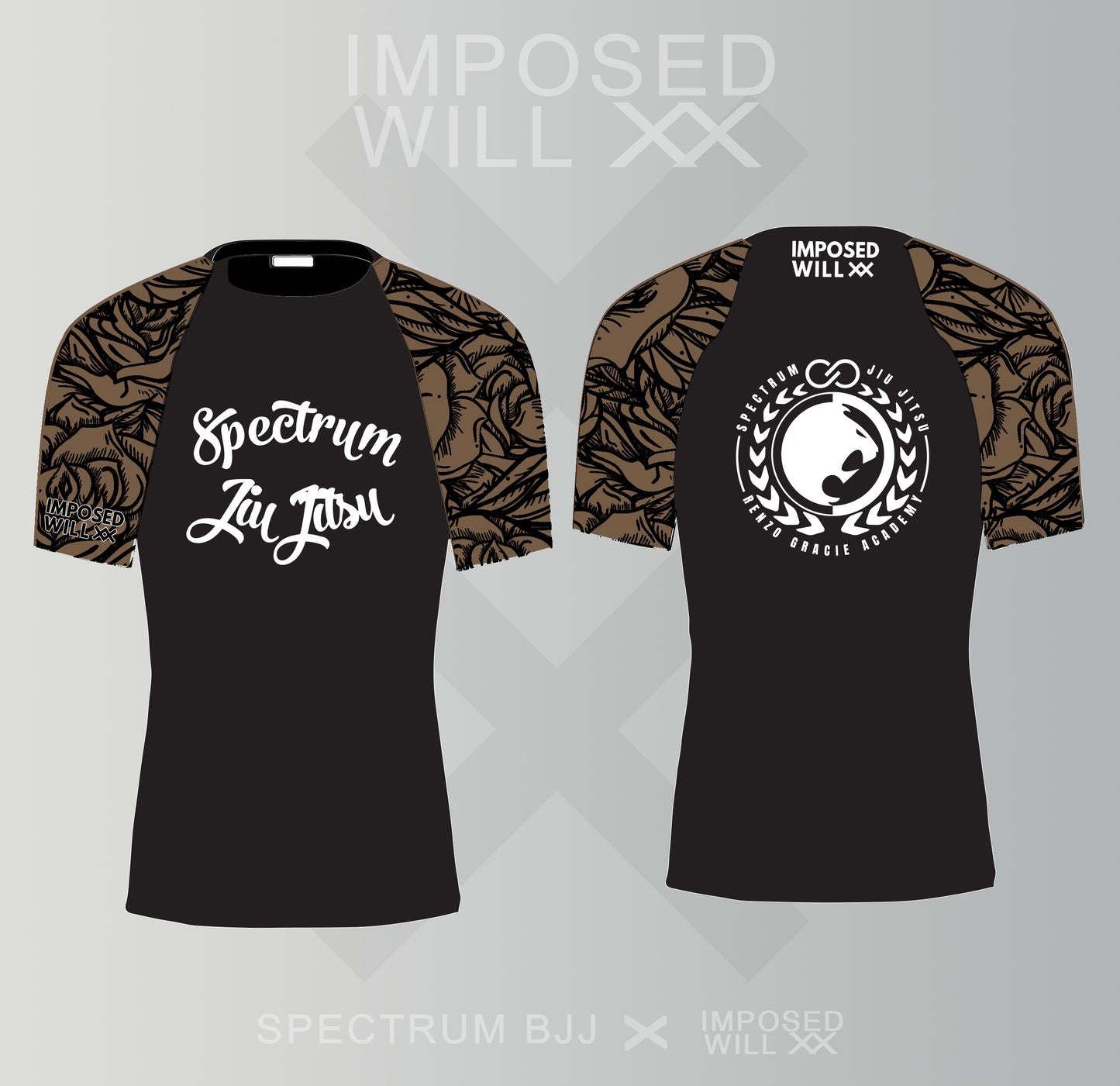 WOMENS Spectrum BJJ Ranked Floral Rashguard
