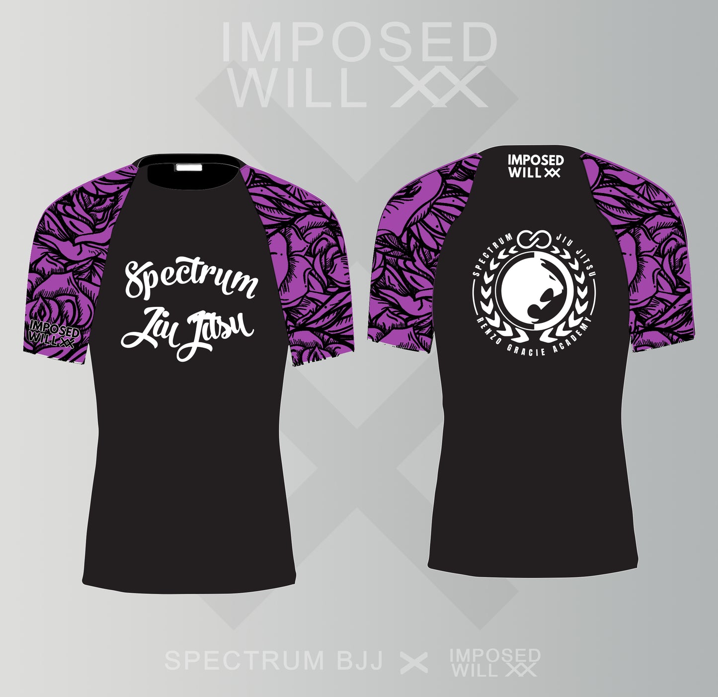 WOMENS Spectrum BJJ Ranked Floral Rashguard