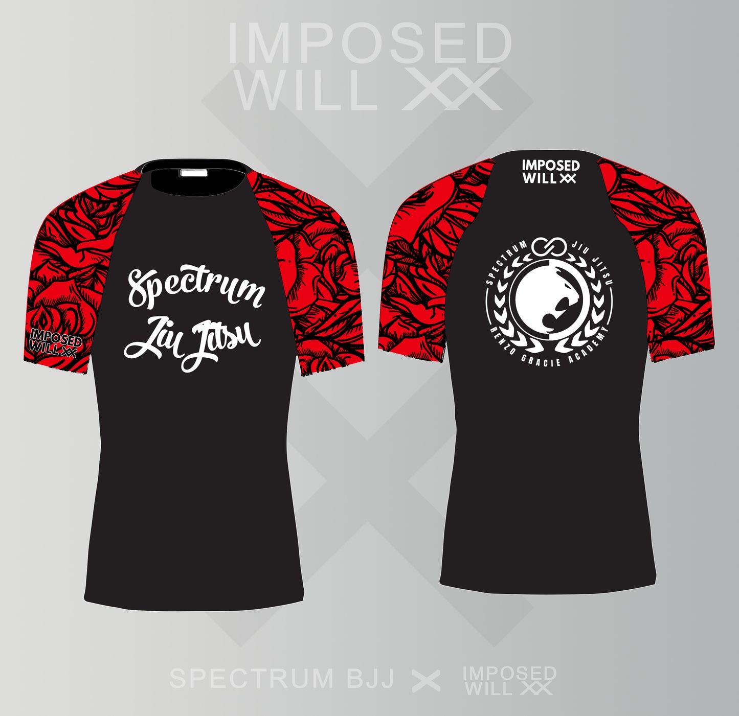 WOMENS Spectrum BJJ Ranked Floral Rashguard