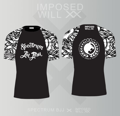 WOMENS Spectrum BJJ Ranked Floral Rashguard