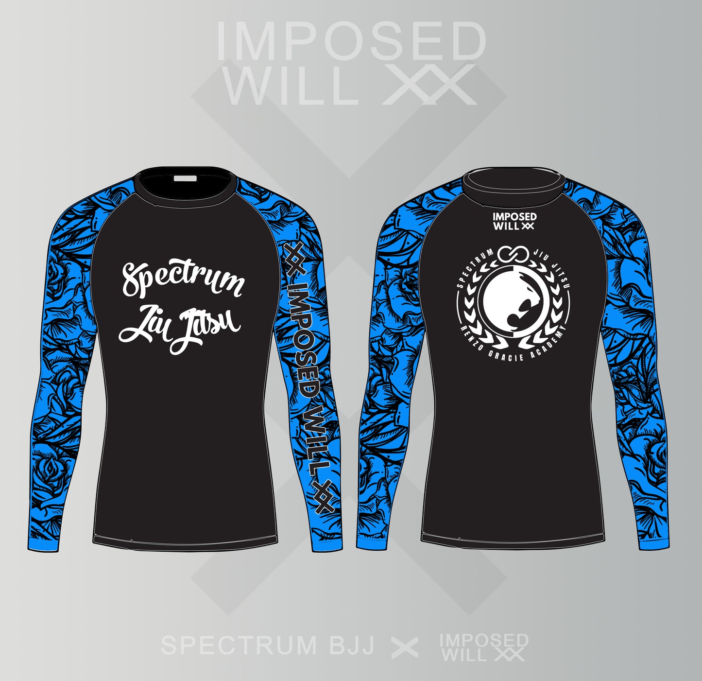 WOMENS Spectrum BJJ Ranked Floral Rashguard