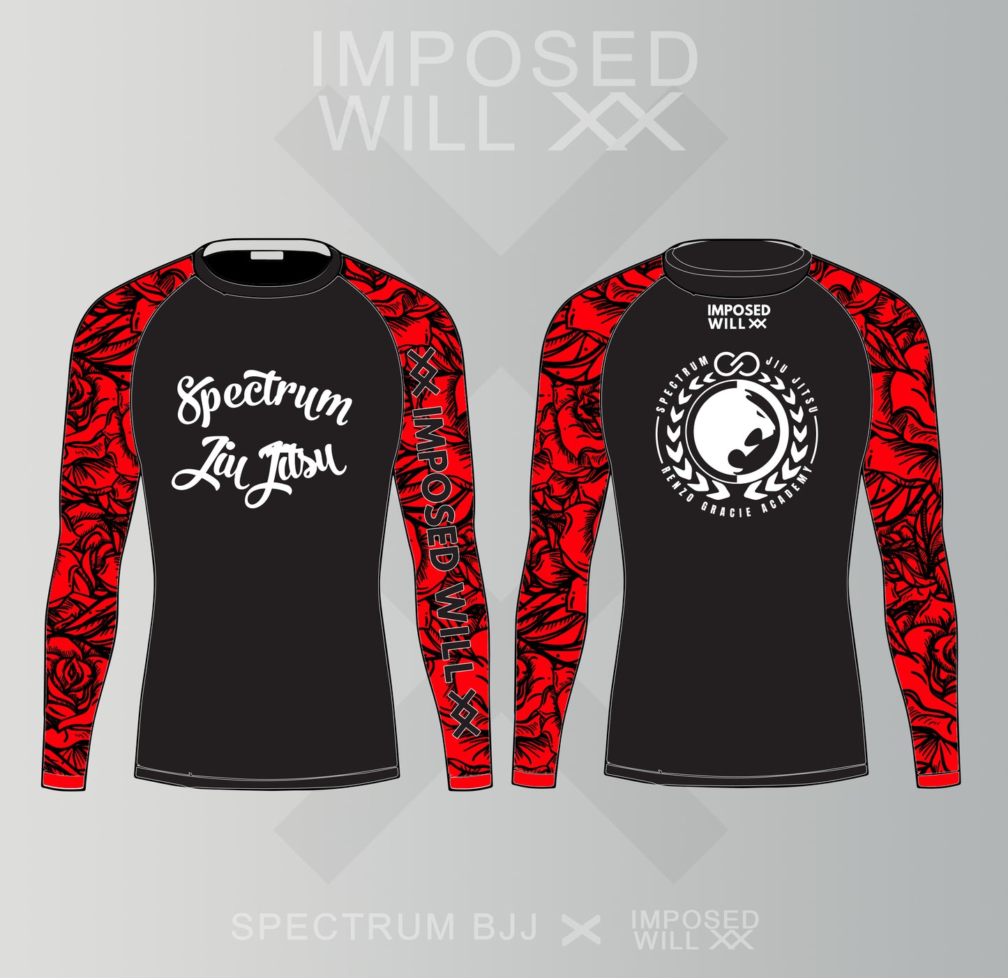 WOMENS Spectrum BJJ Ranked Floral Rashguard