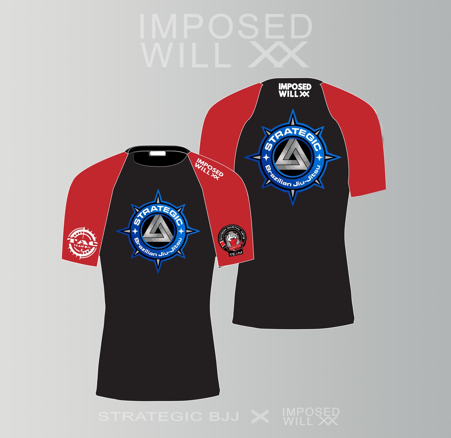 MENS/UNISEX Strategic BJJ Ranked Rashguard