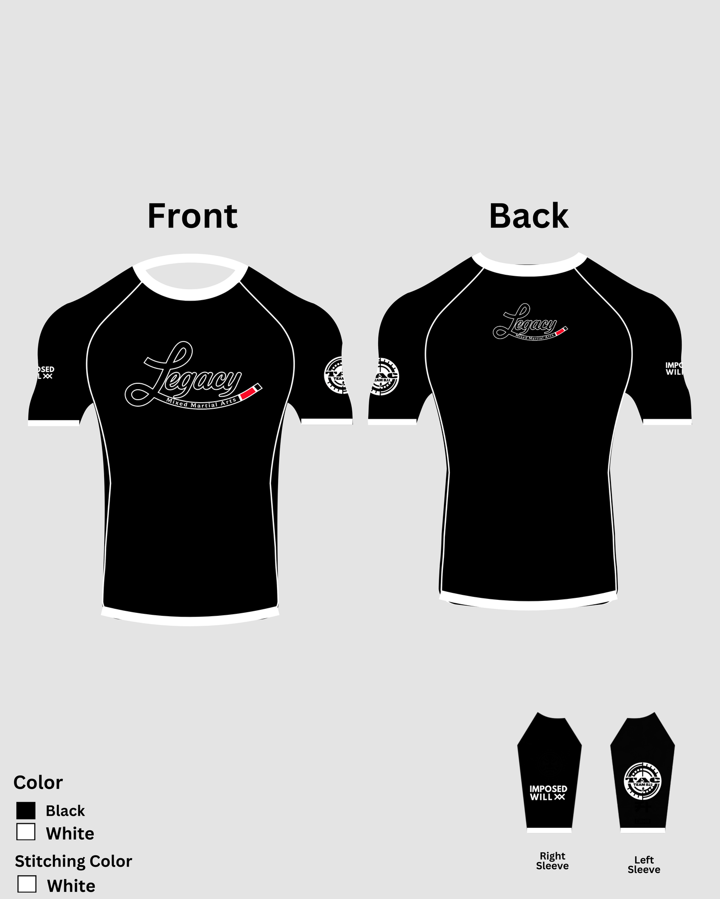 MENS/UNISEX Legacy MMA Team Rashguard