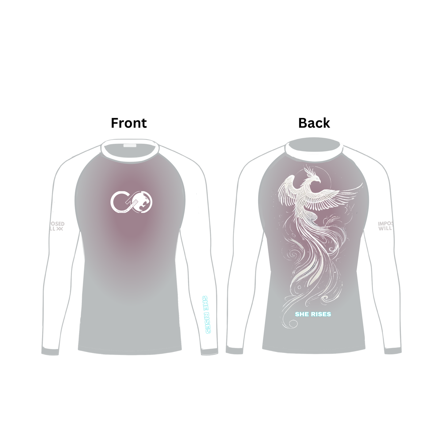 WOMENS Spectrum BJJ "She Rises" Rashguard